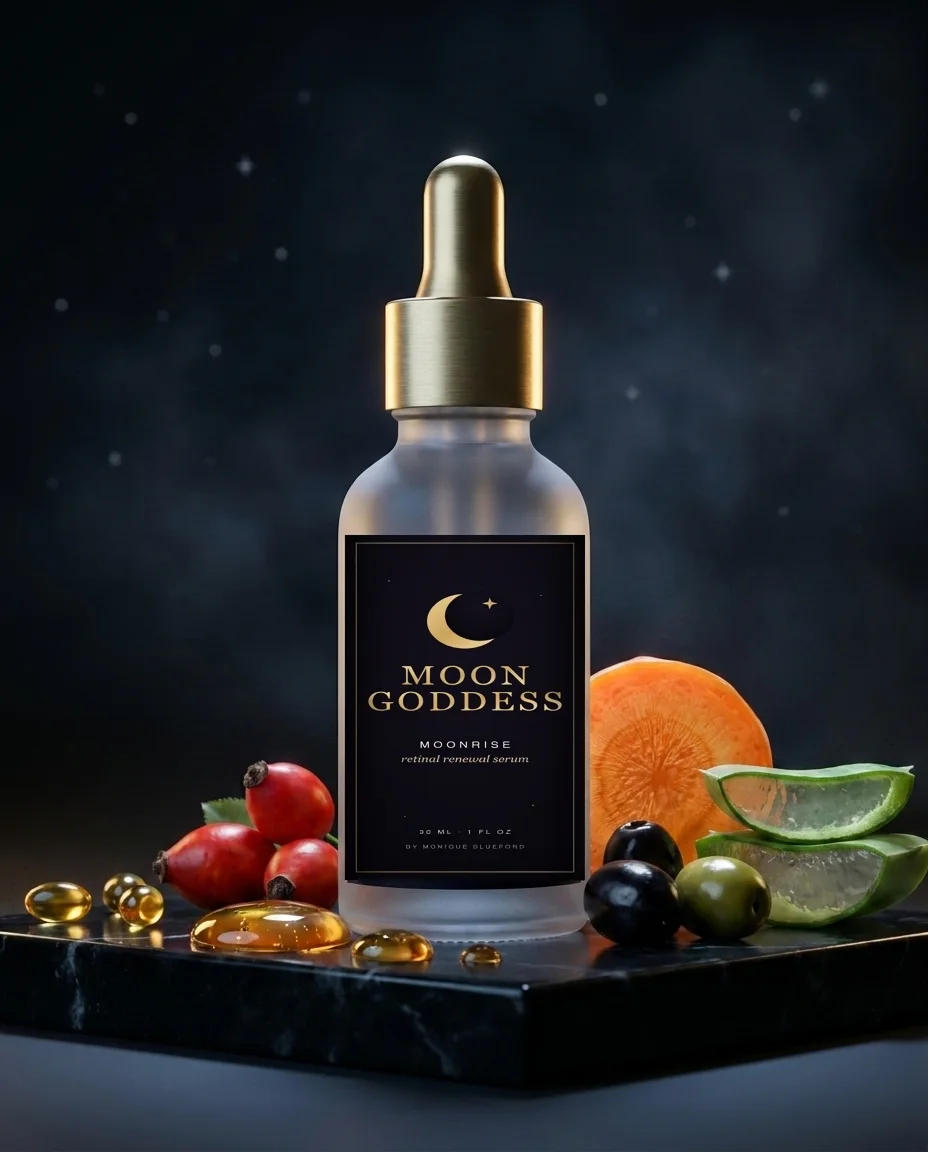 Moonrise serum with rosehips, carrot, olives and aloe
